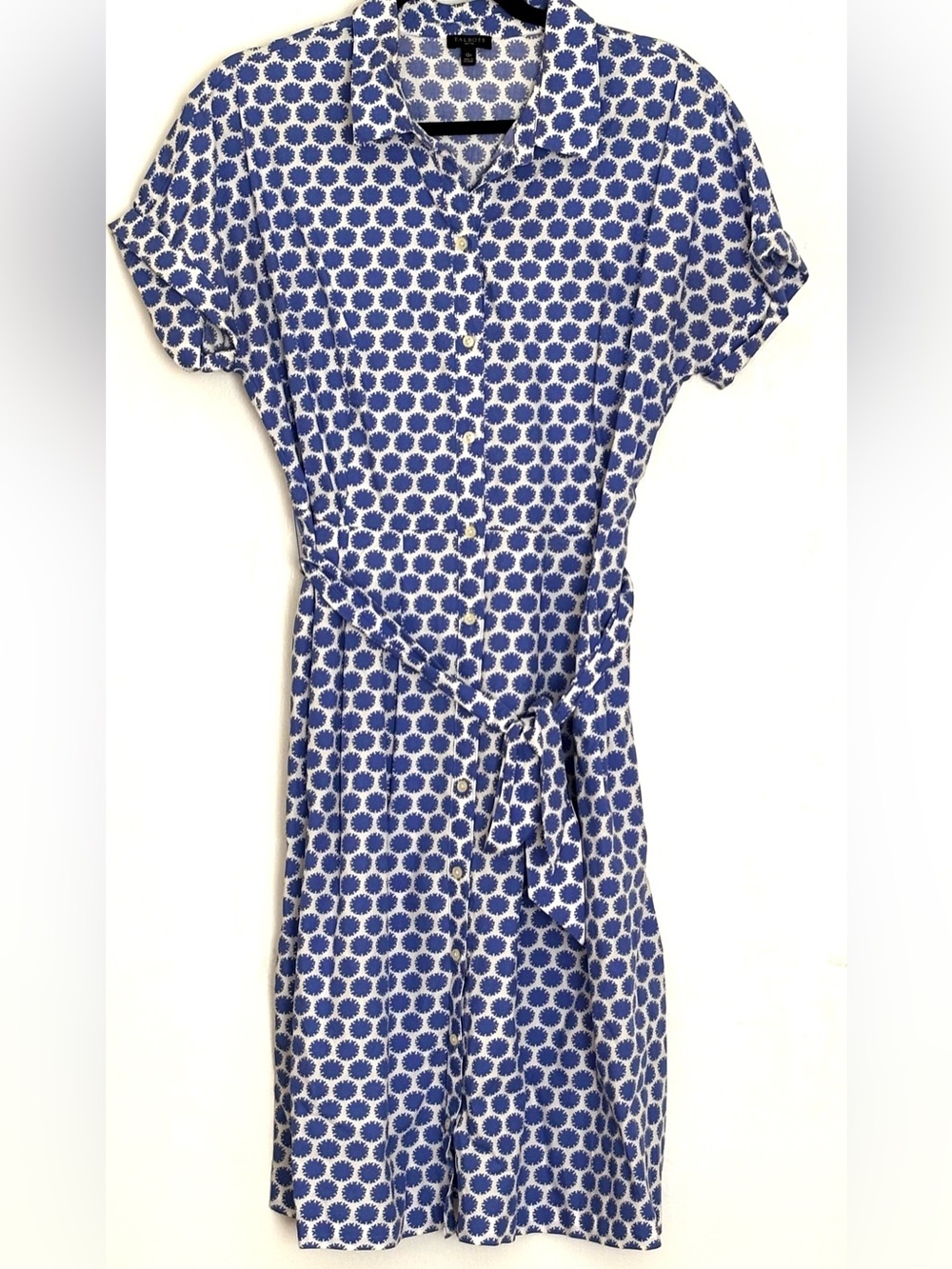 Talbots Cotton Dolman Sleeve Shirtdress Size 12P Petite
